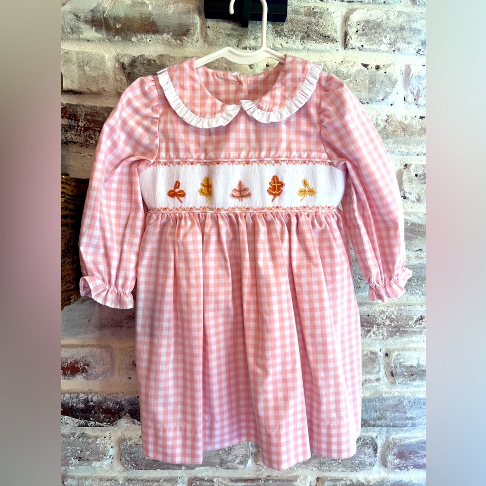 Stitchyfish Boutique 3T Fall Leaves Dress